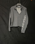 Women's Size XL Calvin Klein Crop Sweatshirt toggle tie at waist