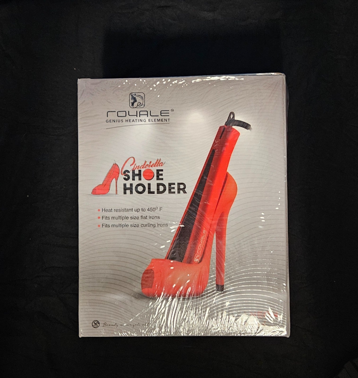 Royale Cinderella Shoe Holder Curling Iron Flat Iron RED NEW IN BOX