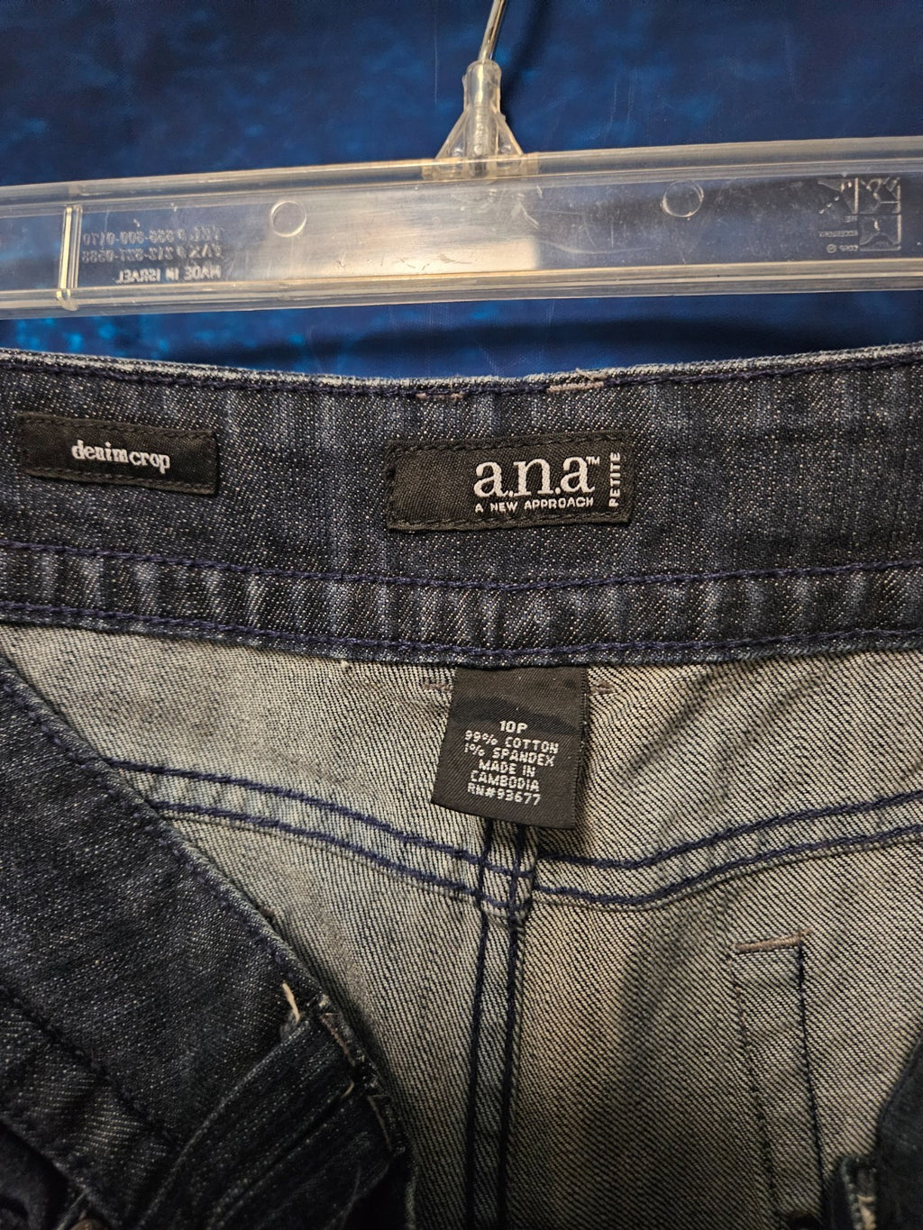 WOMEN'S A.N.A. DARK DENIM CROP JEANS SIZE 10 PETITE