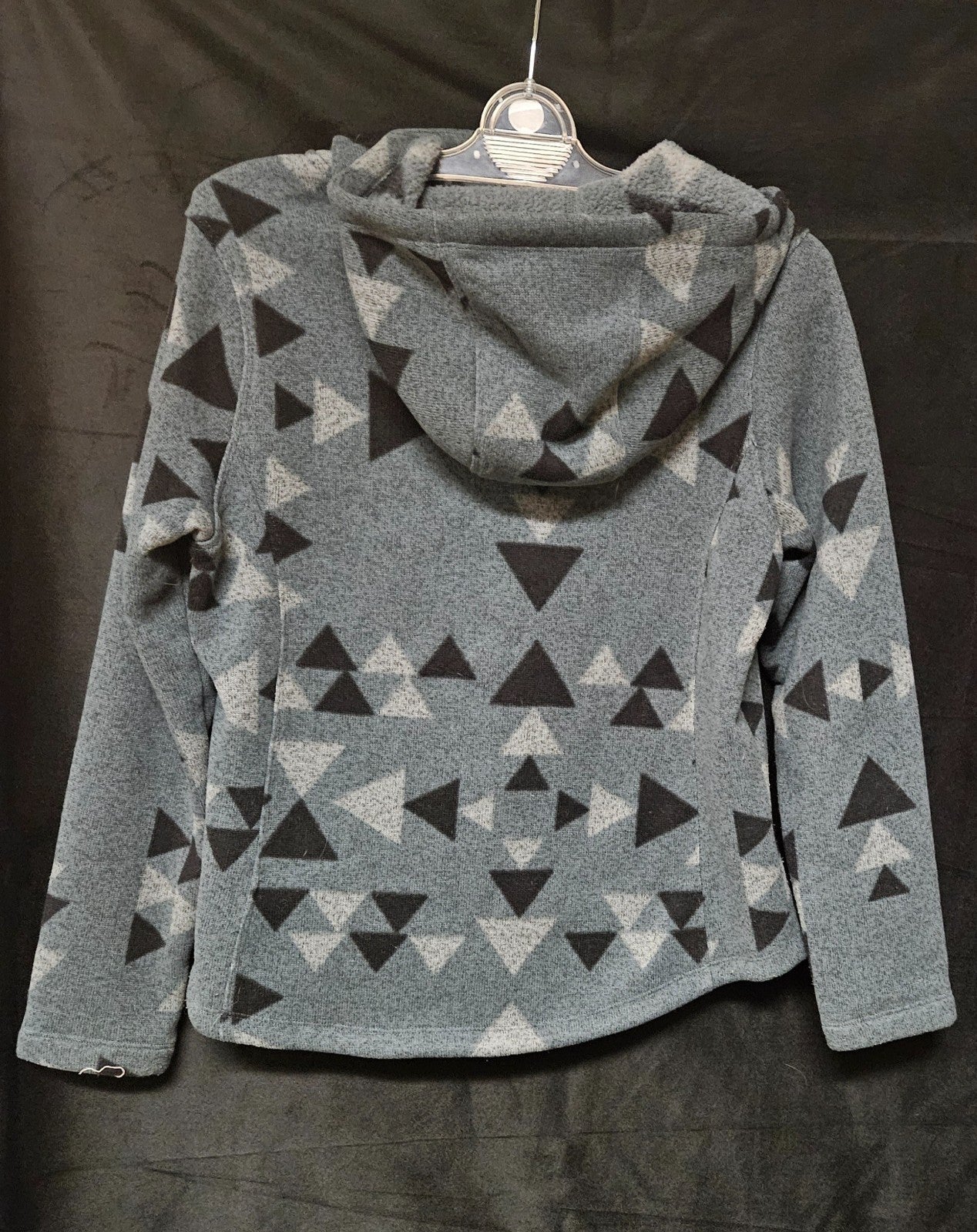 The North Face Women’s Fleece Hooded Pullover Sweater Hood Grey Size Medium