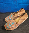 WOMEN'S ARIAT WESTERN MOCCASSINS SIZE 6.5 LEATHER/SOUTHWESTERN