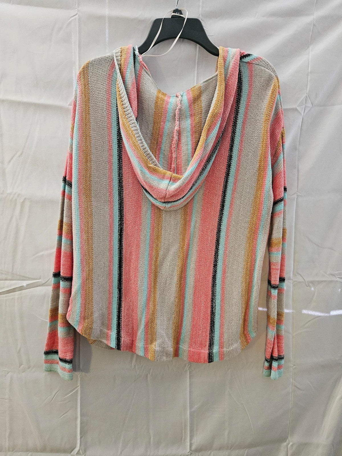 Women's Rock & Roll Cowgirl Multi-colored Hooded Sweater Size Large