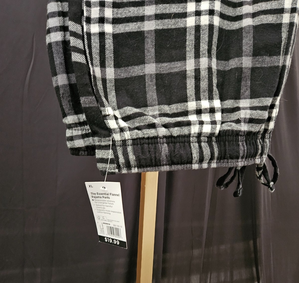 MEN'S XL THE ESSENTIAL FLANNEL PAJAMA PANTS & THERMAL TOP NWT