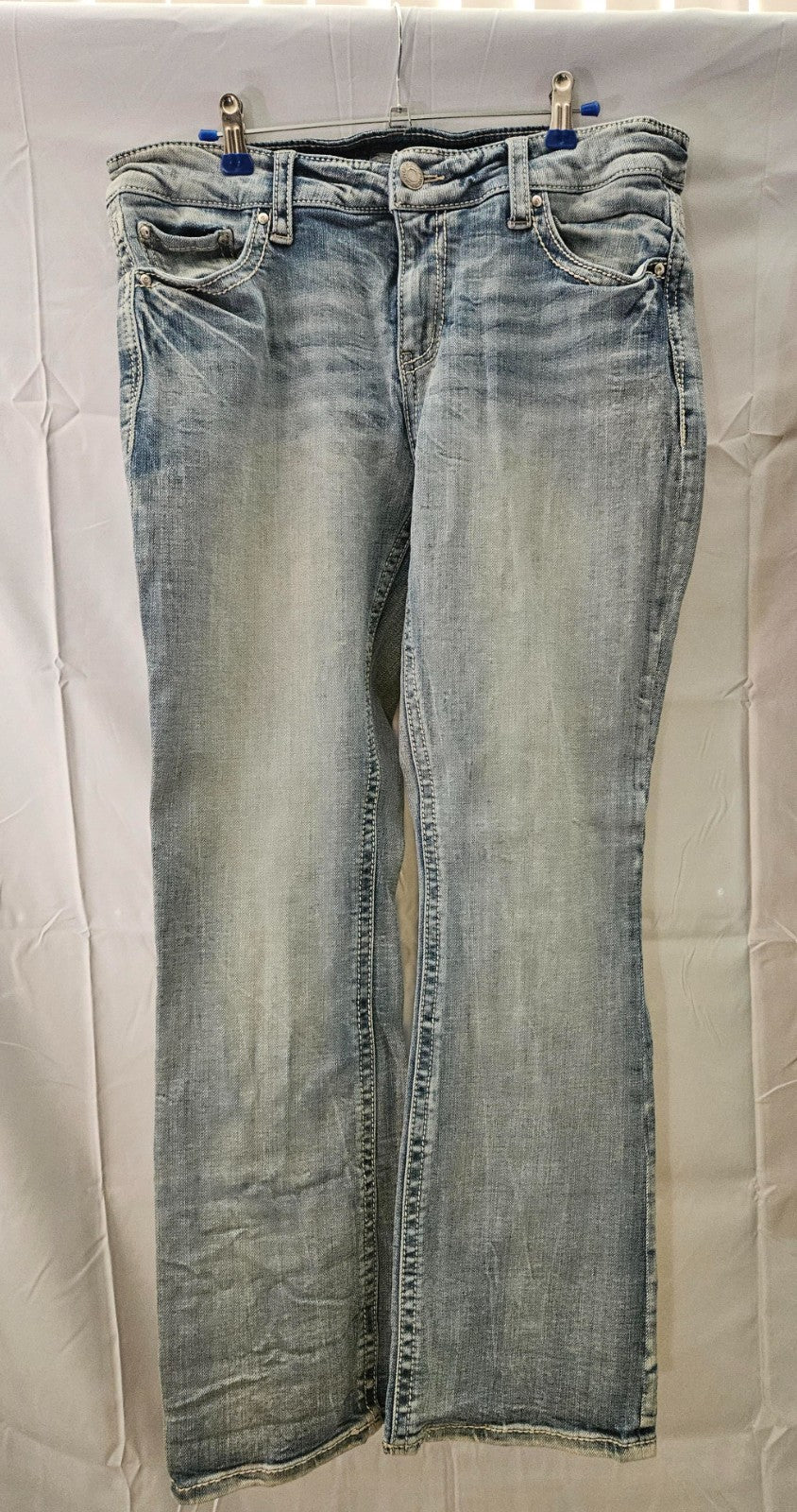 Buckle Daytrip Jeans Womens 28 Light Wash Mila Bootcut Blue Stretch Denim Boho
