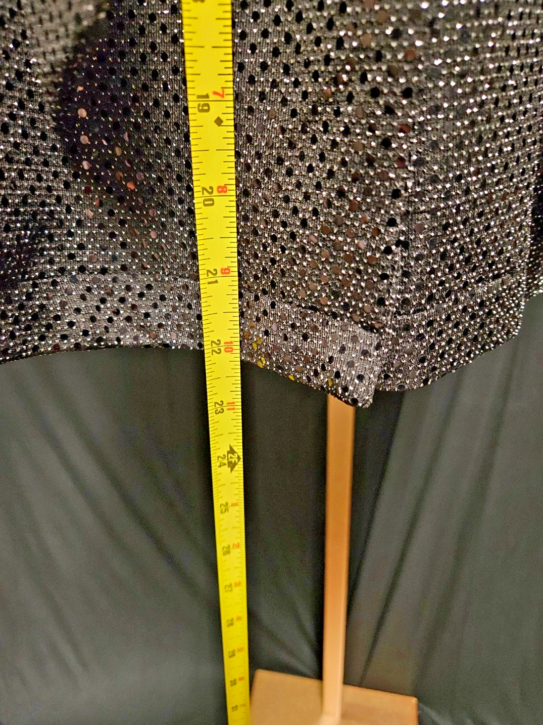 IDEM DITTO SZ L BLACK SEQUINED COAT DRESS/COCKTAIL DRESS