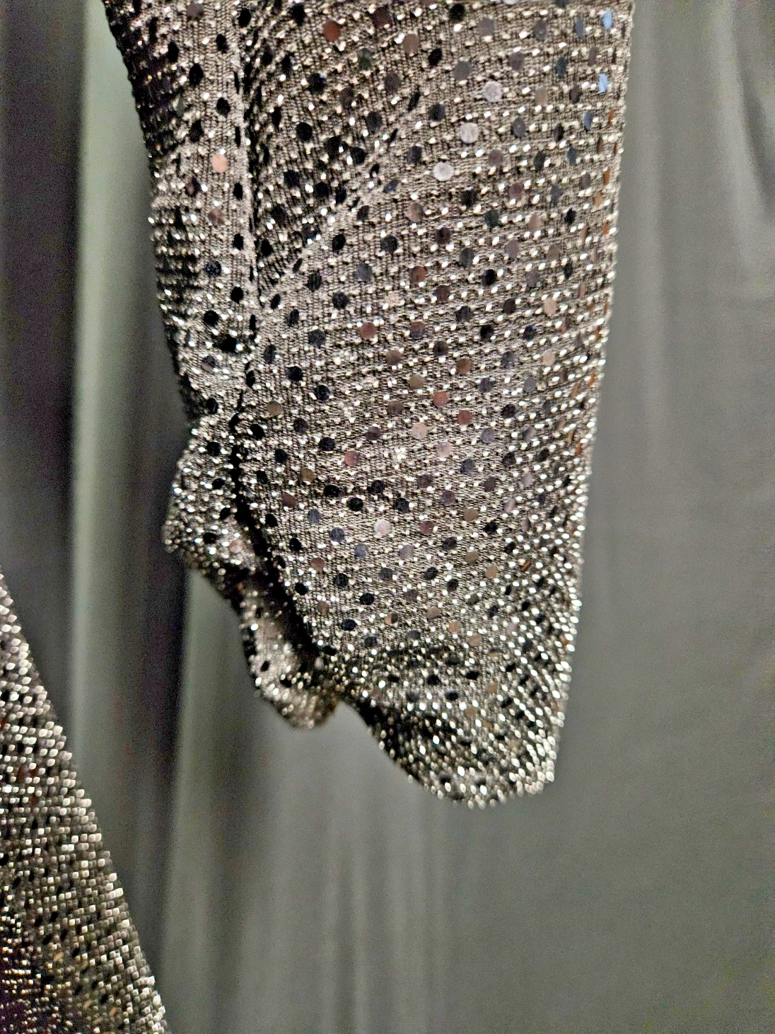 IDEM DITTO SZ L BLACK SEQUINED COAT DRESS/COCKTAIL DRESS