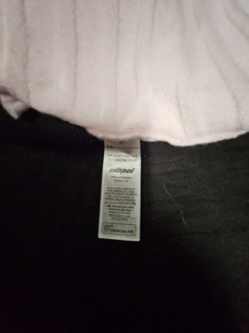 ABSOLUTELY ADORABLE! WOMEN'S SIZE XS EDIKTED PINK OFF THE SHOULDER SWEATER