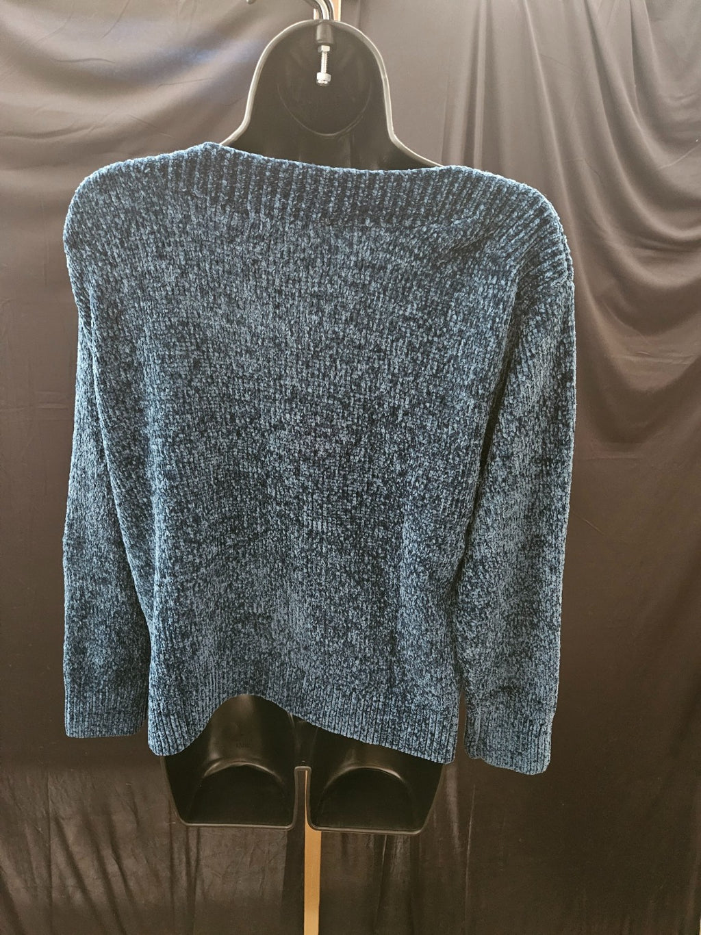 WOMEN'S SZ SMALL ORVIS BLUE BOATNECK SWEATER NWOT