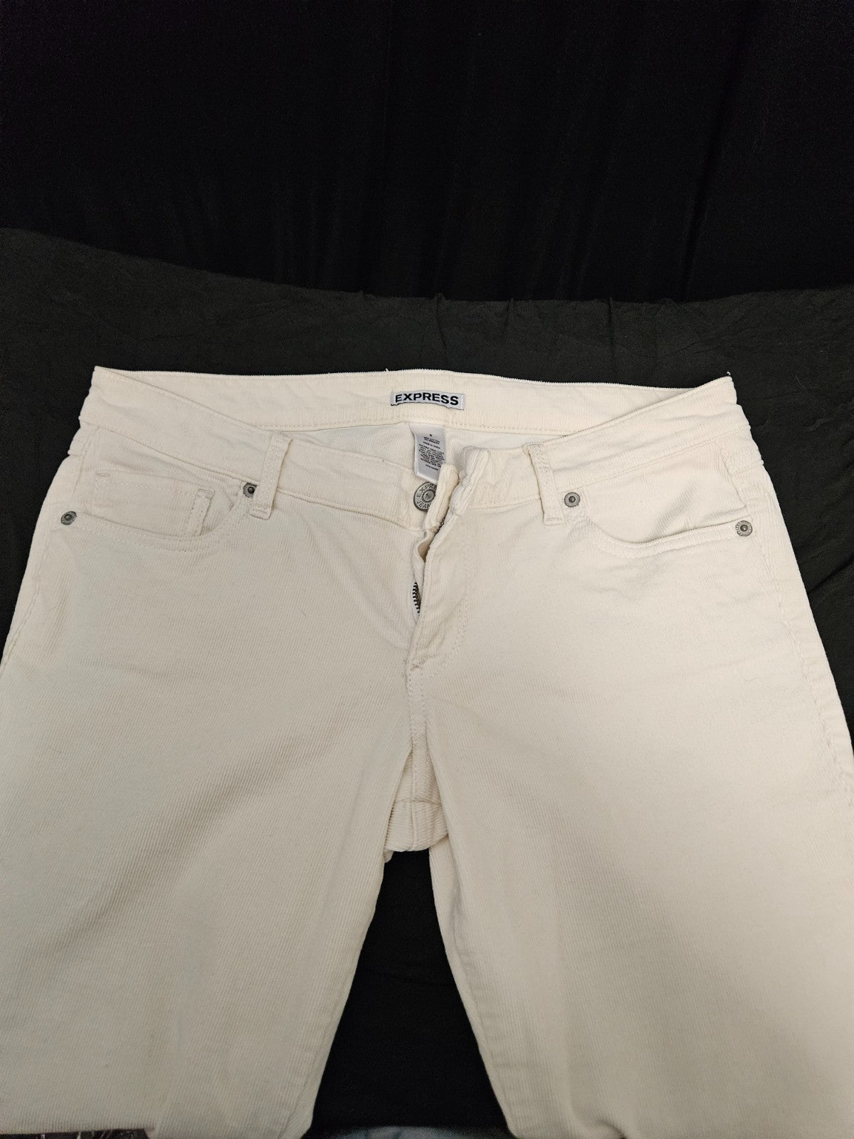 WOMEN'S SIZE 8 BEIGE THIN CORDUROY SKINNY JEANS/PANTS EXCELLENT CONDITION