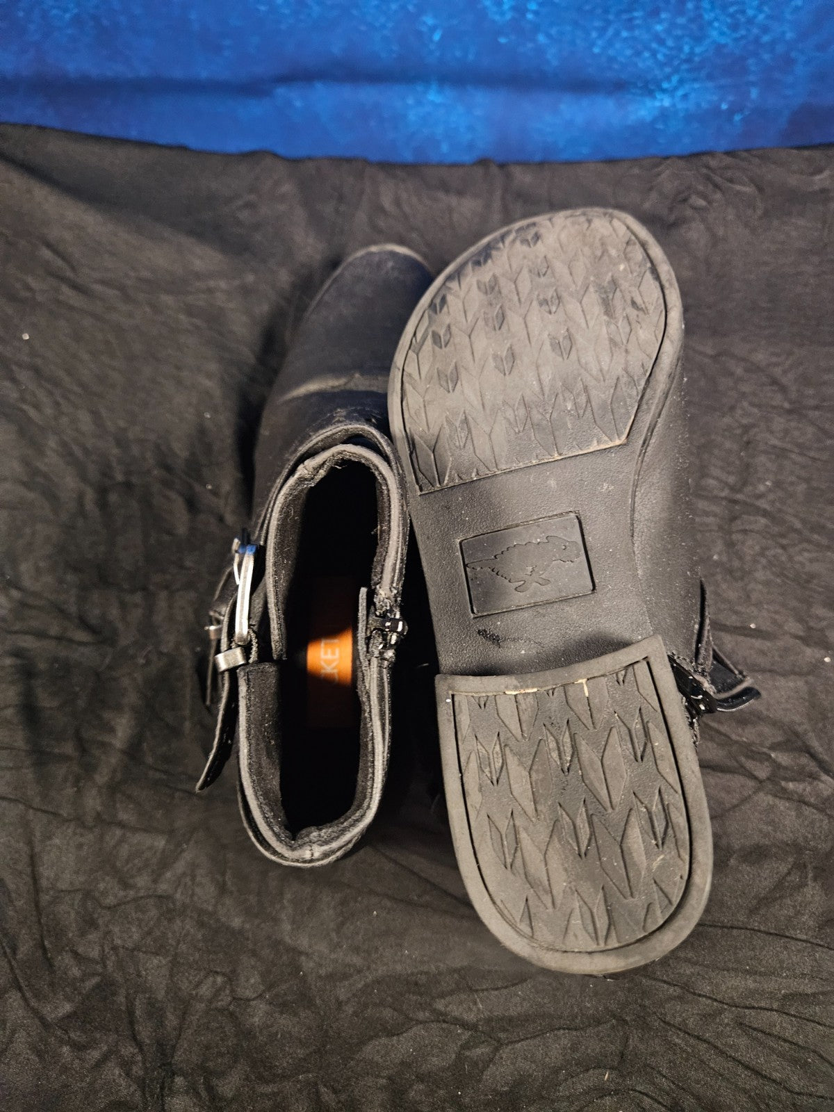 WOMEN'S SIZE 6/6.5 BOOTIE BUNDLE LEATHER ROCKET DOG-BLACK, SHOEDAZZLE-TAN