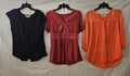 WOMEN'S SIZE MEDIUM BLOUSE BUNDLE (THREE BLOUSES TOTAL)