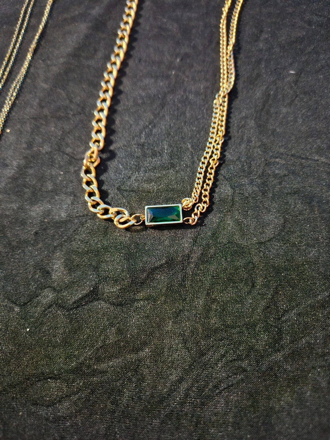 10K GOLD PLATE OVER STAINLESS DOUBLE/TRIPLE STRAND ASSORTED NECKLACE