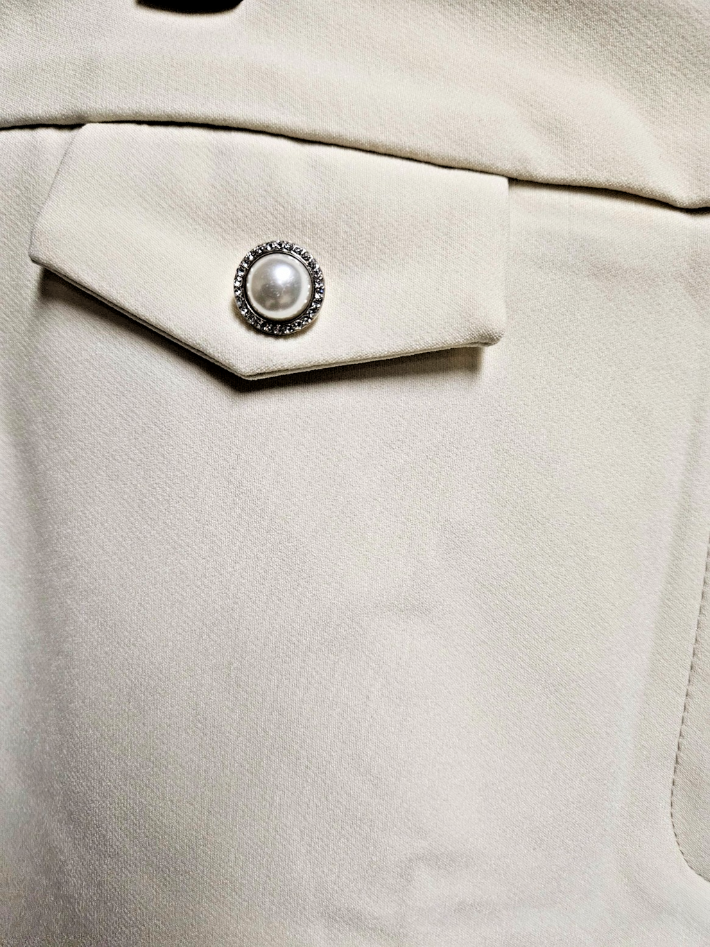 WOMEN'S SIZE 8 RACHEL ZOE HIGH RISE SLIM LEG BEIGE CRYSTAL/PEARL DRESS PANT NWT