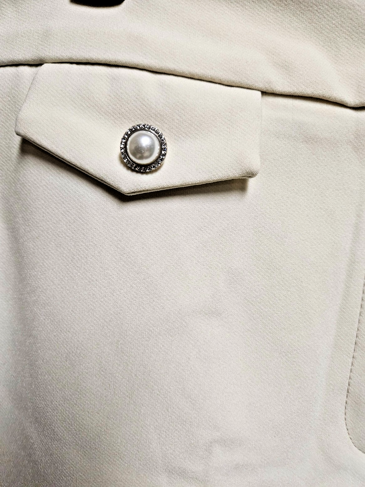 WOMEN'S SIZE 8 RACHEL ZOE HIGH RISE SLIM LEG BEIGE CRYSTAL/PEARL DRESS PANT NWT