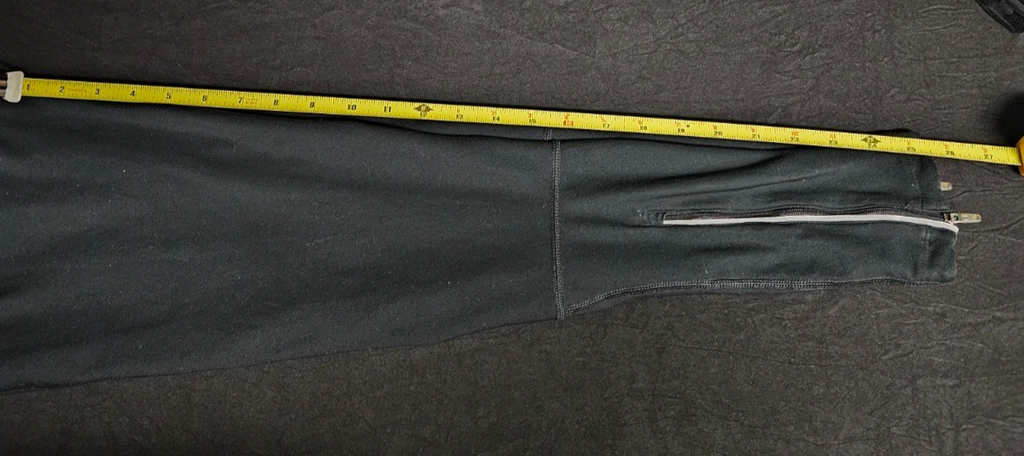NIKE DRI-FIT SZ S BLACK ZIP LEG ATHLETIC RUNNING PANTS USED