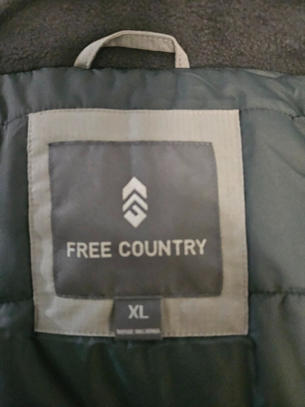 FREE COUNTRY REPREVE MENS HOODED WINTER JACKET XL STONE NWT