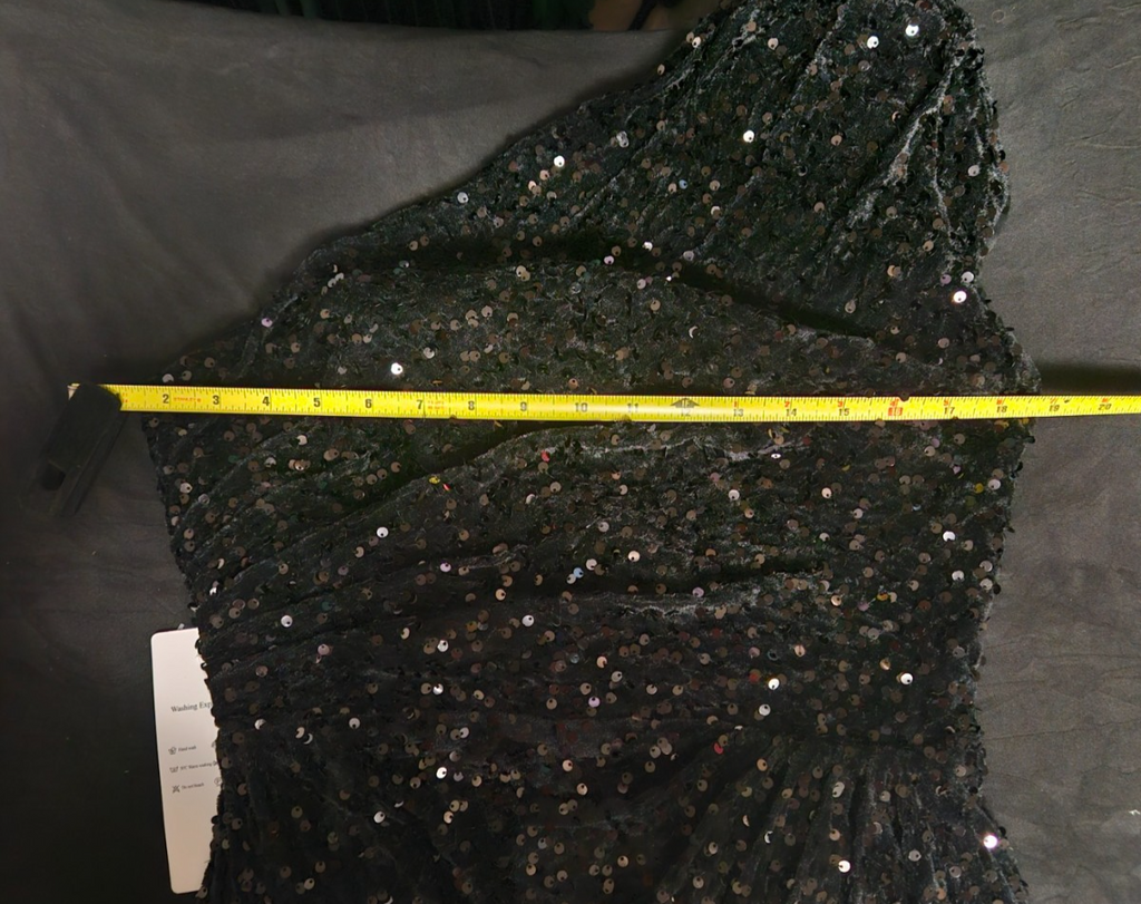 BLACK VELVET SEQUINED ONE SHOULDER CORSET BACK LONG FORMAL GOWN NWT SZ M
