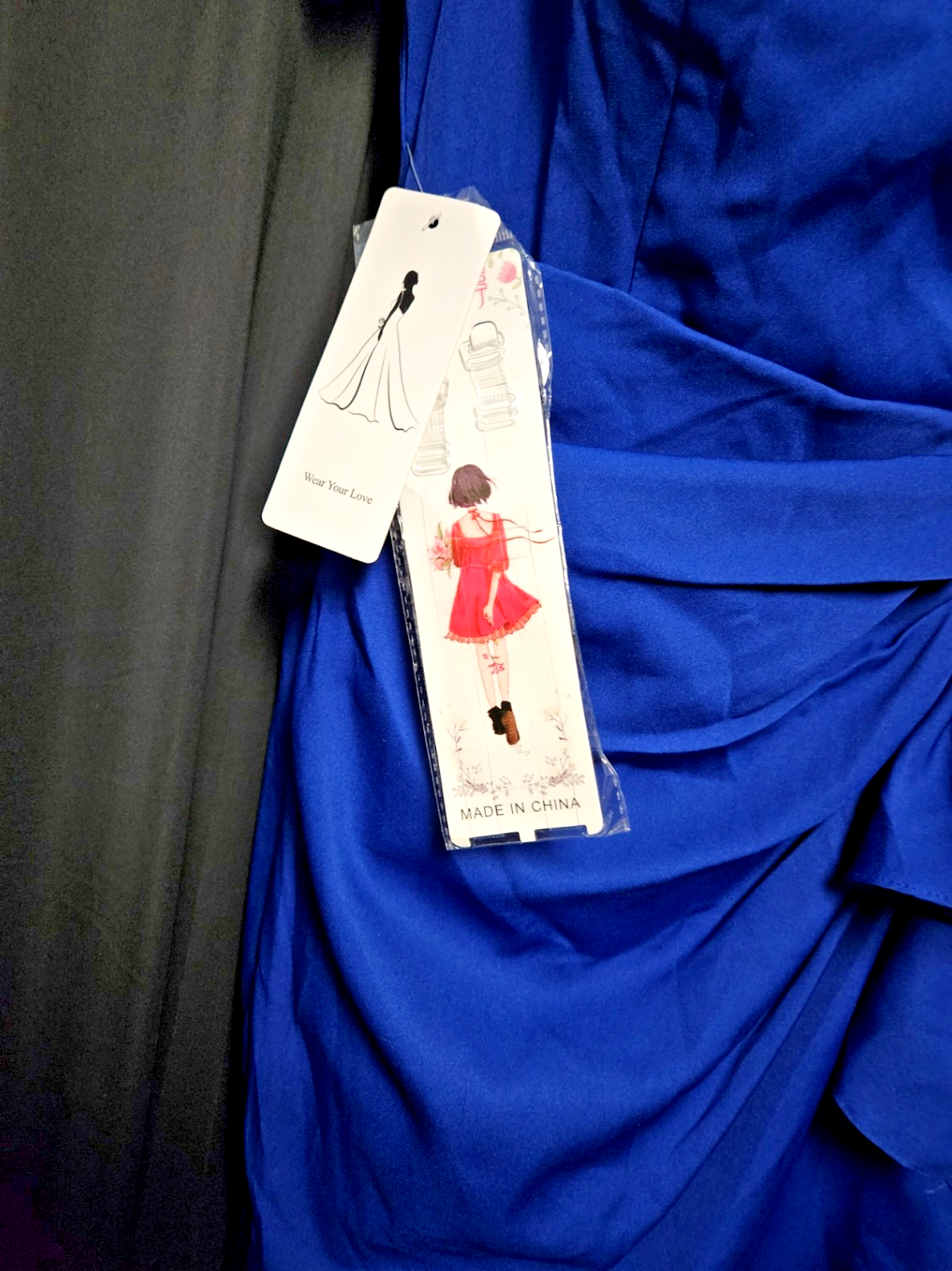 BEAUTIFUL BLUE MATTE SATIN OFF THE SHOULDER EVENING GOWN PROM/FORMAL SIZE 10/12