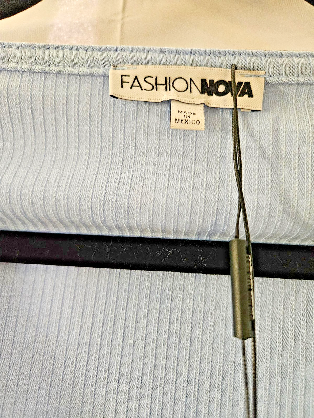 Women's Fashion Nova 2 piece skirt set Size Medium Lt. Blue