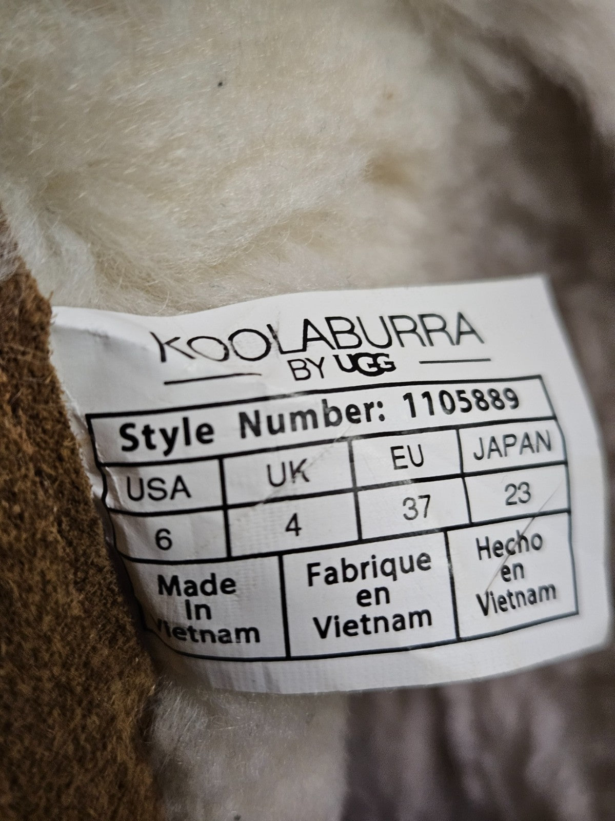 UGG KEOOLABURRA TYNLEE SIZE 6 WOMEN'S BOOTS