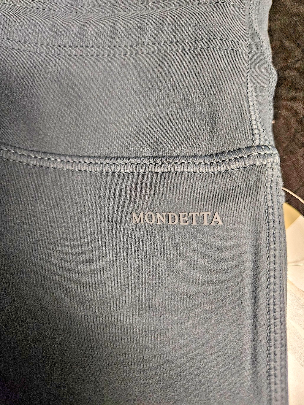 MONDETTA GRAY HIGH RISE STRAIGHT LEG ATHLETIC PANTS NWT
