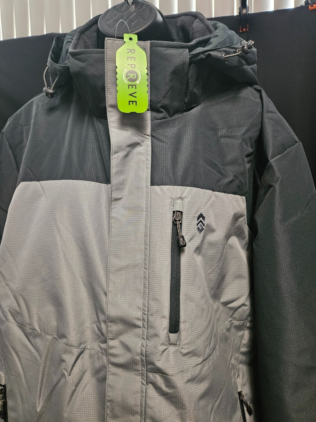 FREE COUNTRY REPREVE MENS HOODED WINTER JACKET XL STONE NWT