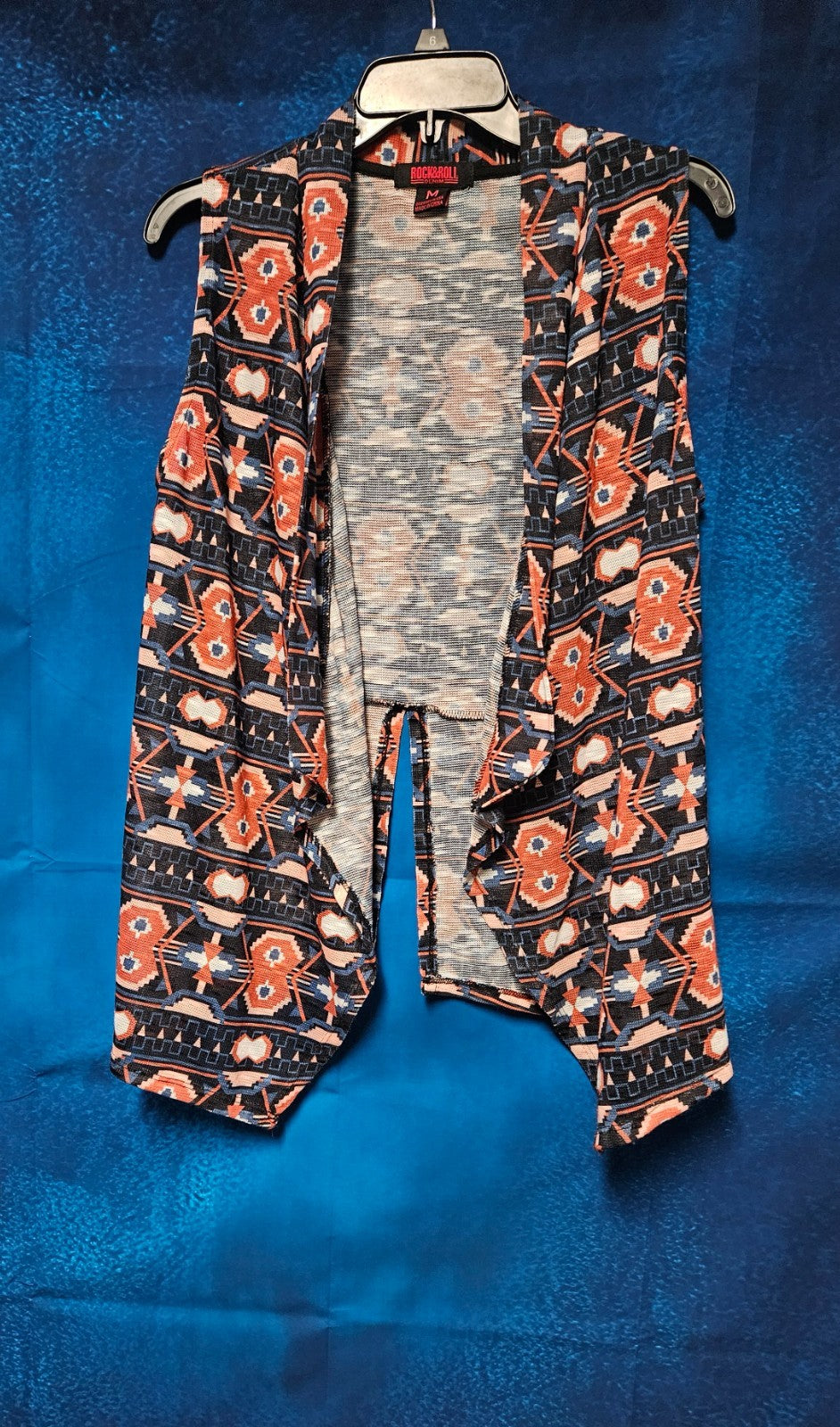 WOMEN'S SIZE M ROCK & ROLL COWGIRL WESTERN CARDIGAN VEST
