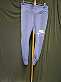NIKE AIR DRI-FIT WOMEN'S RUNNING LEGGINGS/JOGGERS BLUE SIZE SMALL USED