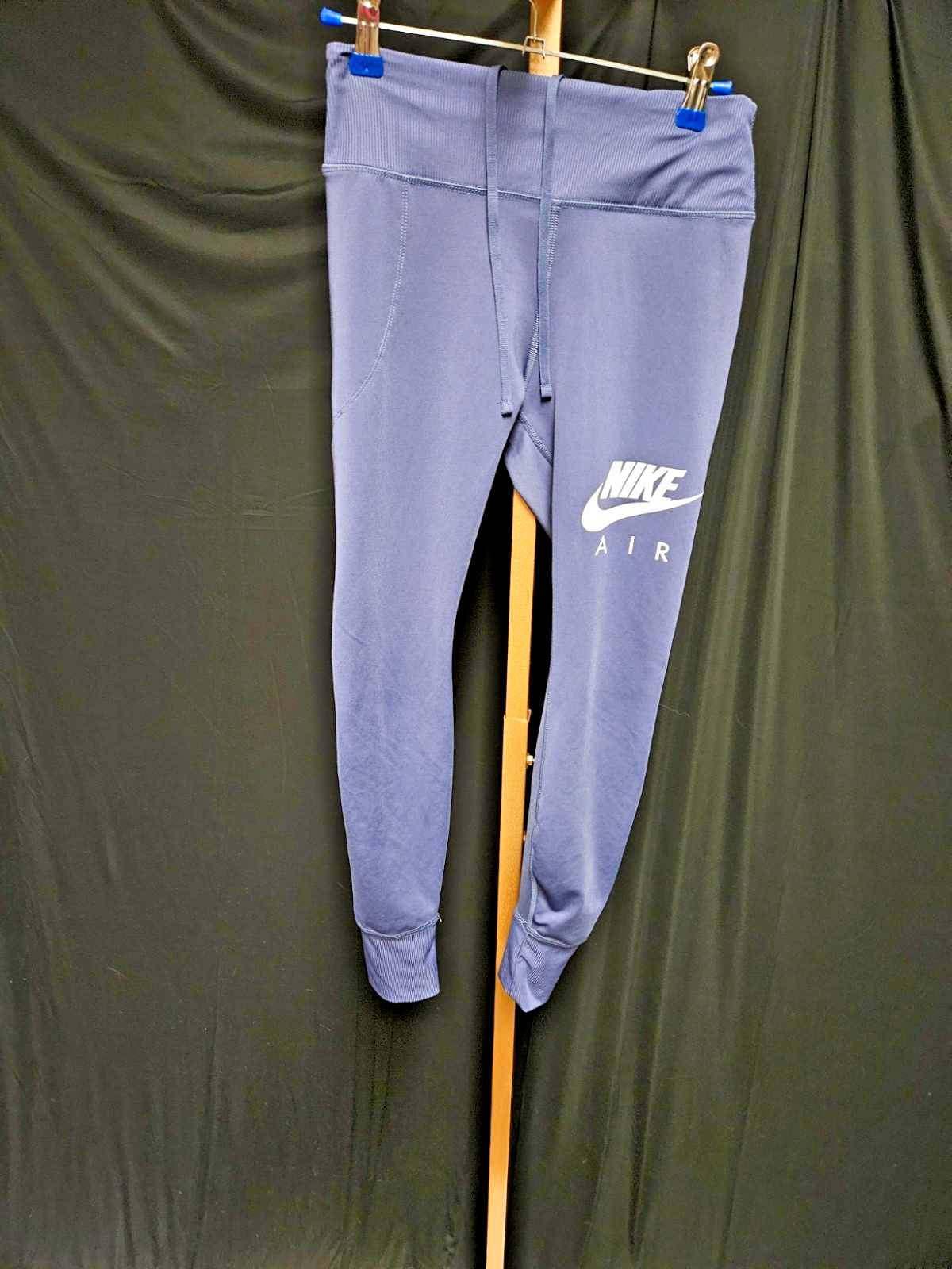 NIKE AIR DRI-FIT WOMEN'S RUNNING LEGGINGS/JOGGERS BLUE SIZE SMALL USED