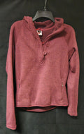 The North Face Women’s Fleece Hooded Pullover Sweater Hood Maroon Size Medium