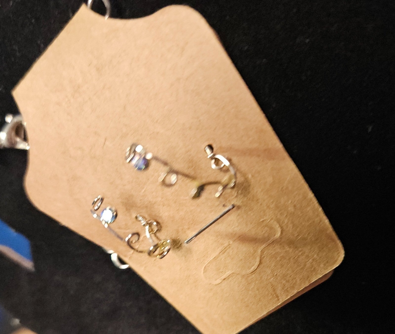 WOMEN'S FLORAL CUBIC ZIRCONIA/STERLING SILVER ADJUSTABLE NECKLACE & EARRING SET