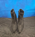 WOMEN'S SIZE 6.5 JUST FAB BLACK SUEDE HEELED BOOTIES