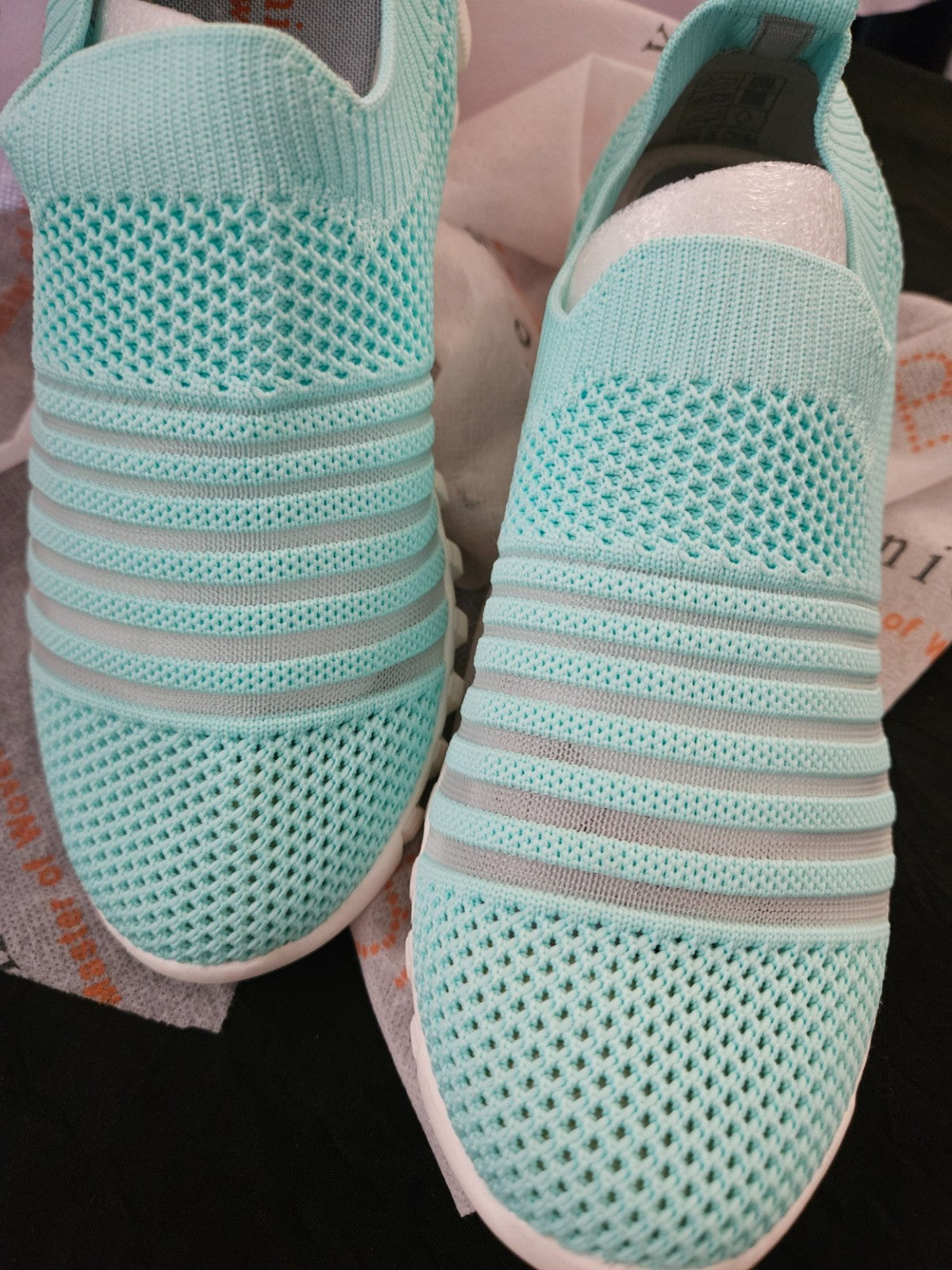 WOMEN'S SZ 6 BERNIE MEV AQUA WILLEY'S SLIP ON TENNER NWT