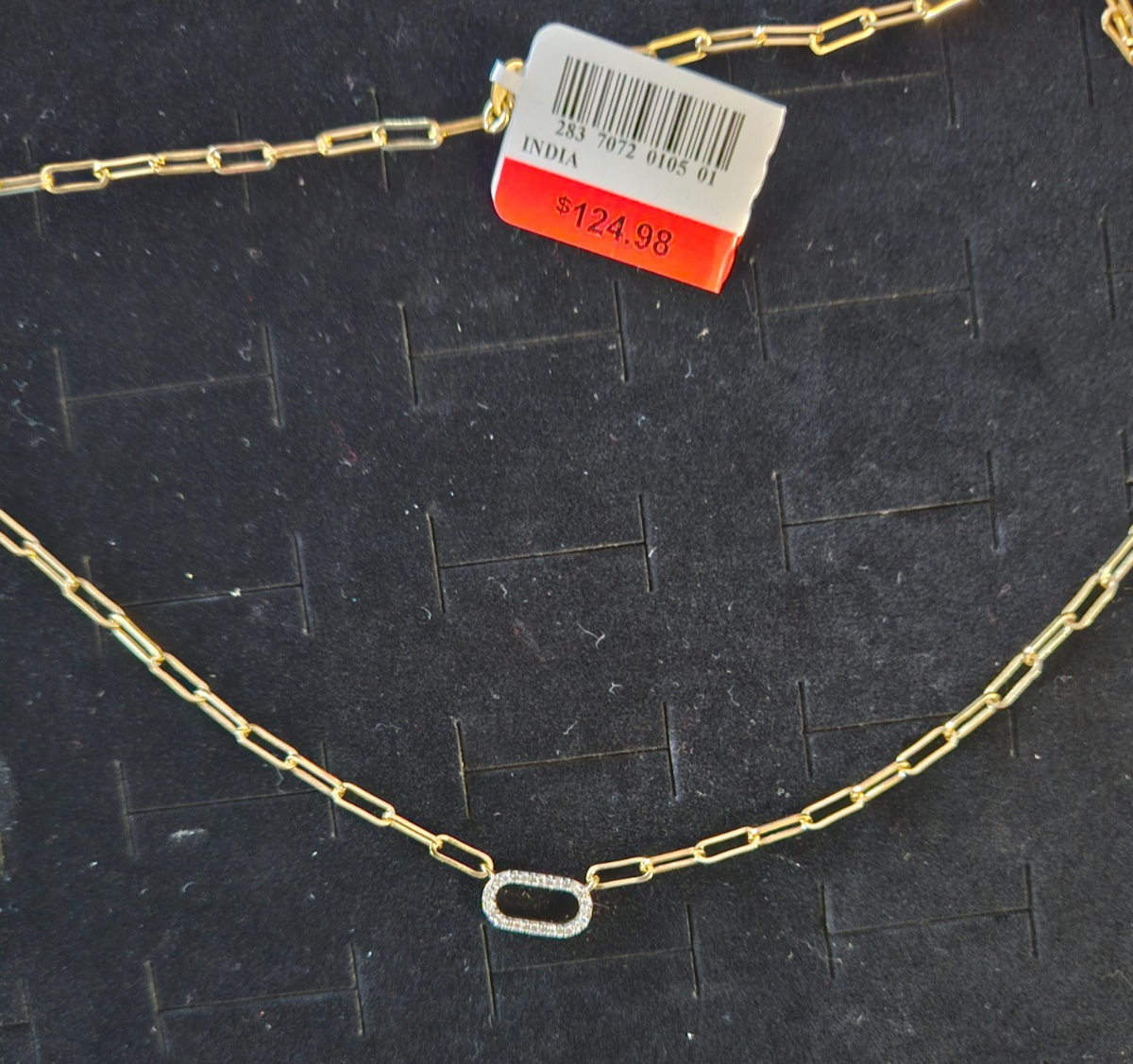 WOMEN'S DIAMOND ACCENT LAB GROWN WHITE DIAMOND 14K OVER SILVER I8in.PENDANT/NECK