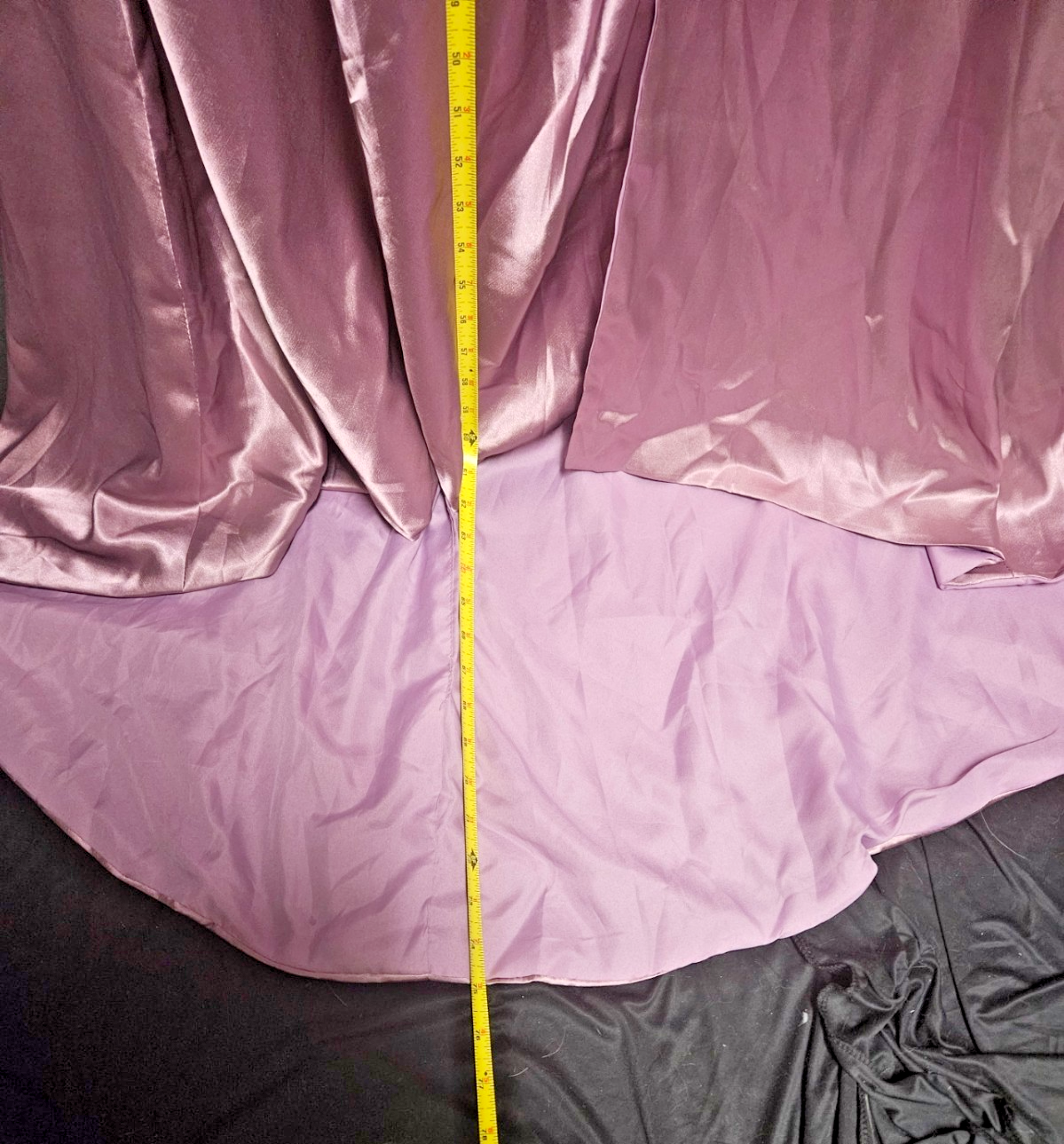 SIZE 14 LAVENDAR/PINK SATIN RUCHED CORSET HALTER FORMAL GOWN LONG TRAIN NWOT
