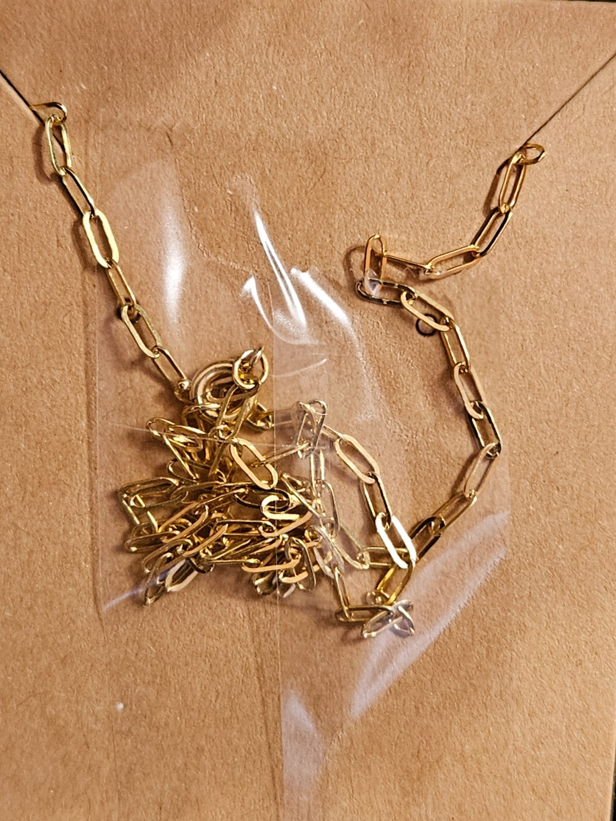 10K GOLD FILL / STERLING SILVER CUBIC ZIRCONIA HEART PENDANT & PAPERCLIP CHAIN