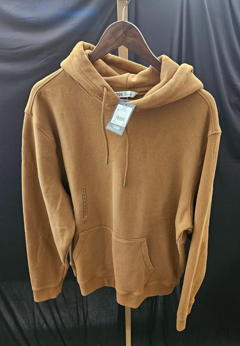 MEN'S DSG ACTIVE SZ XL ACTIVE HOODIE CARMEL BROWN NWT