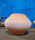 HANDMADE VINTAGE NATIVE AMERICAN ETCHED POTTERY BY ERNEST WATKININ JR NAVAJO
