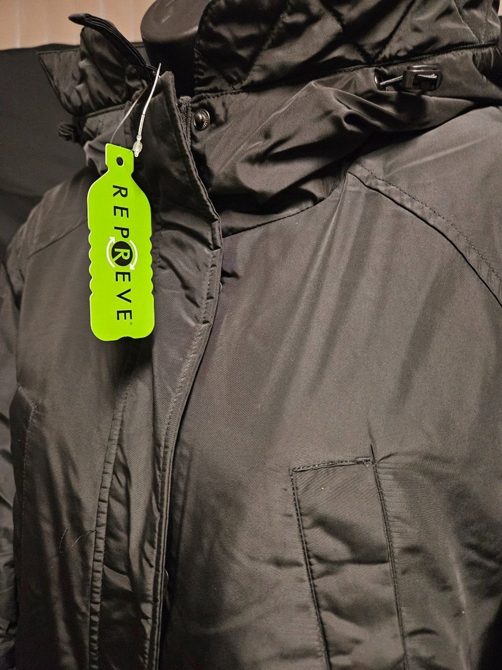 FREE COUNTRY WOMEN'S SIZE L ARCTIC ANORAK LONG BLACK JACKET/PARKA NWT
