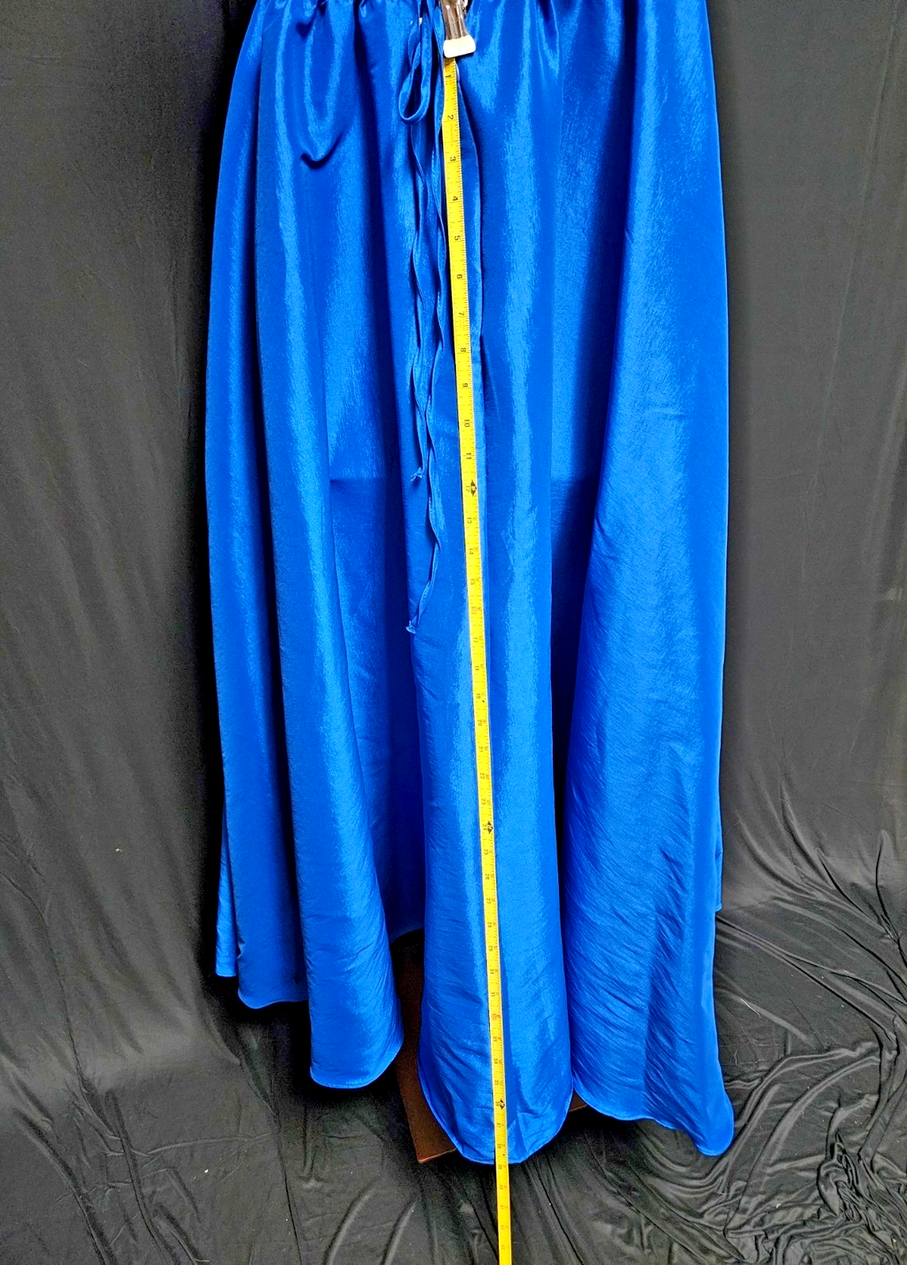 SHEIN STRAPLESS ROYAL BLUE SATIN/BLING FORMAL GOWN SZ M