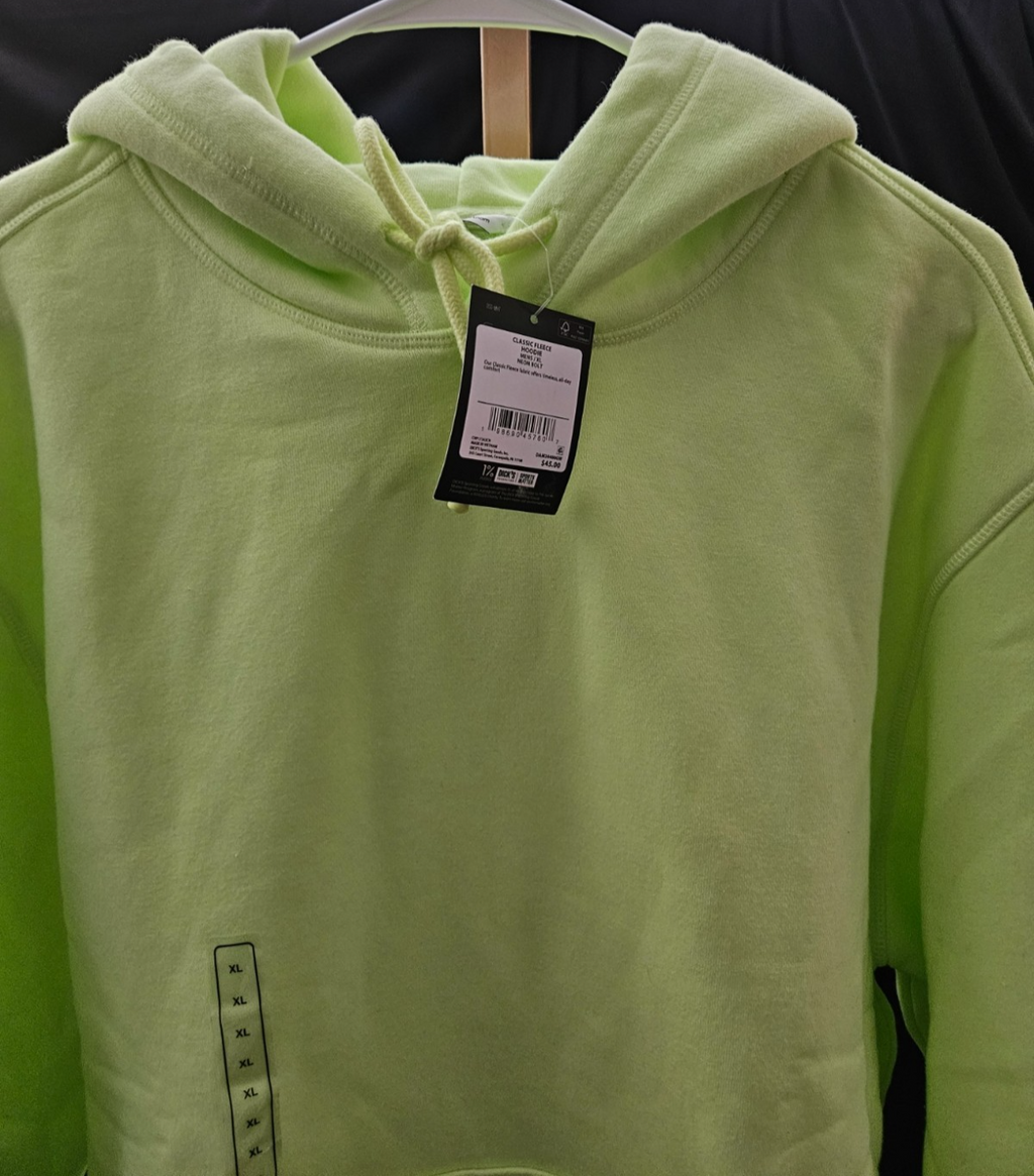 MEN'S DSG SZ XL ACTIVE FLEECE HOODIE NEON BOLT NWT