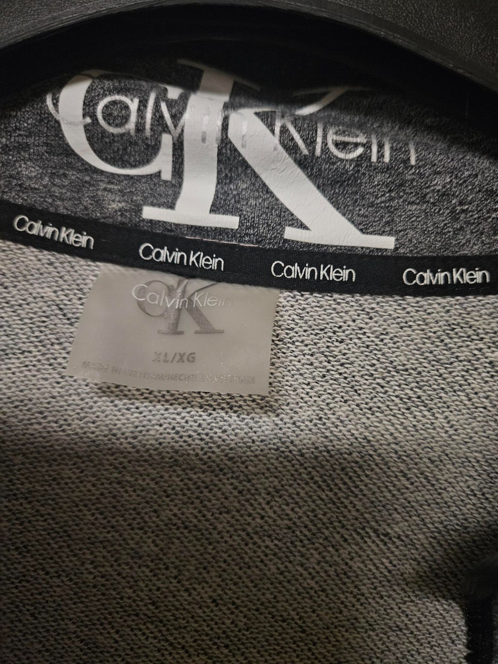 Women's Size XL Calvin Klein Crop Sweatshirt toggle tie at waist