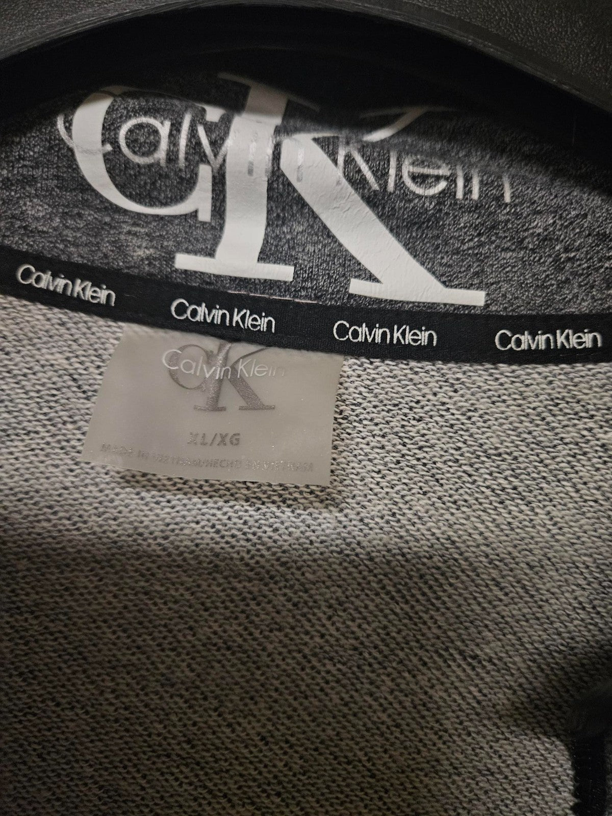 Women's Size XL Calvin Klein Crop Sweatshirt toggle tie at waist