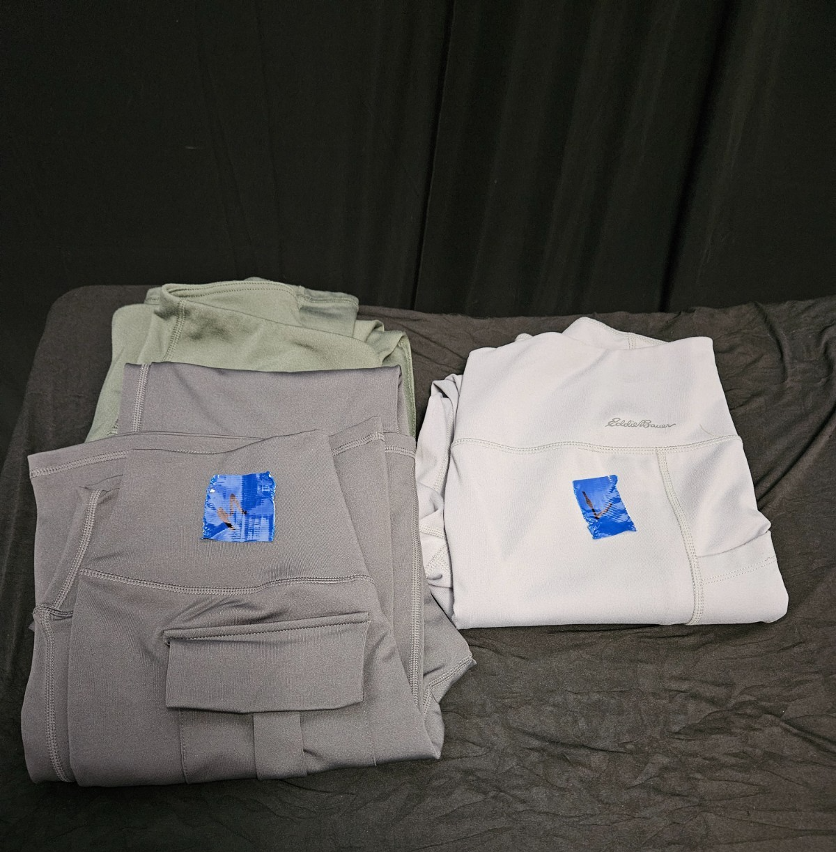 WOMEN'S SIZE M & L 3 pr ACTIVE LEGGING BUNDLE EDDIE BAUER, 90 DEG, GOOD CONDITIO