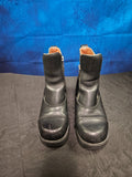 WOMEN'S HARLEY DAVIDSON RIDING BOOTS SIZE 6 BLACK LEATHER SIDE ZIP