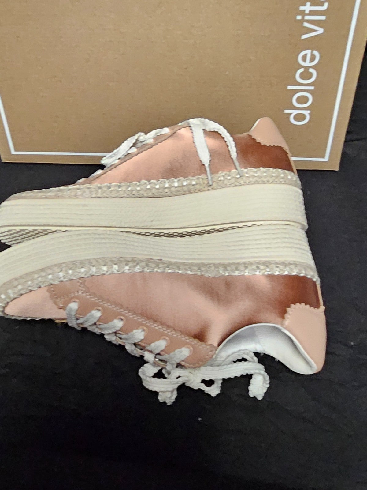 WOMEN'S DOLCE VITA SIZE 6 LENNIX COPPER SNEAKERS NIB