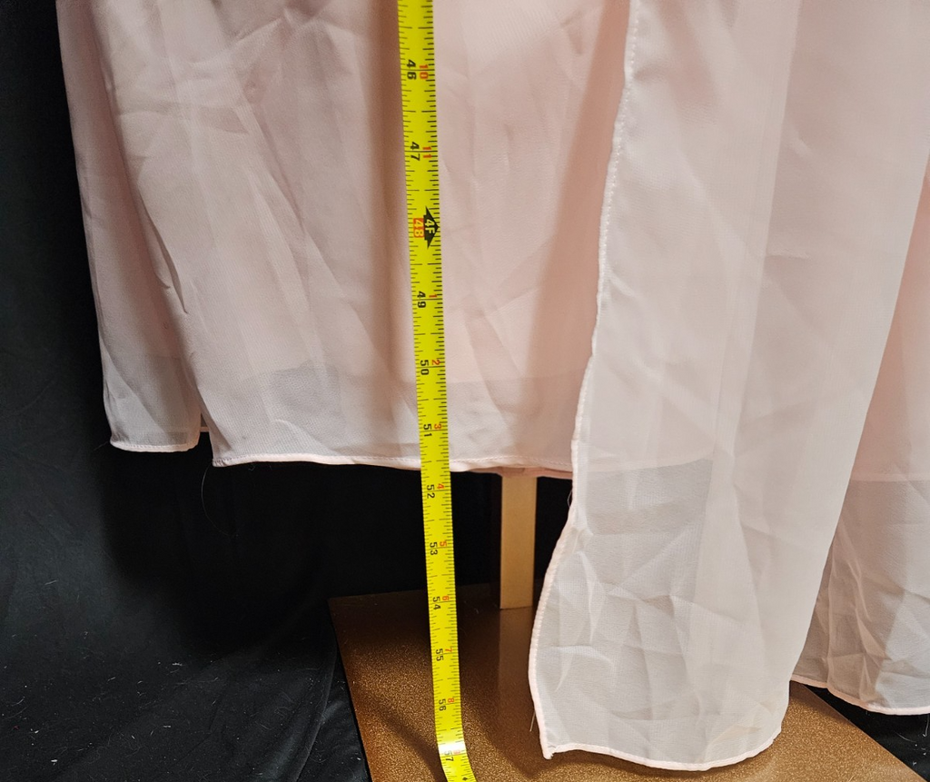 WOMEN'S SZ 10 PINK ONE SHOULDER CHIFFON PROM/FORMAL/BRIDESMAID GOWN NWT