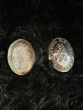 NATIVE AMERICAN NAVAJO MADE STERLING SILVER PILL BOX