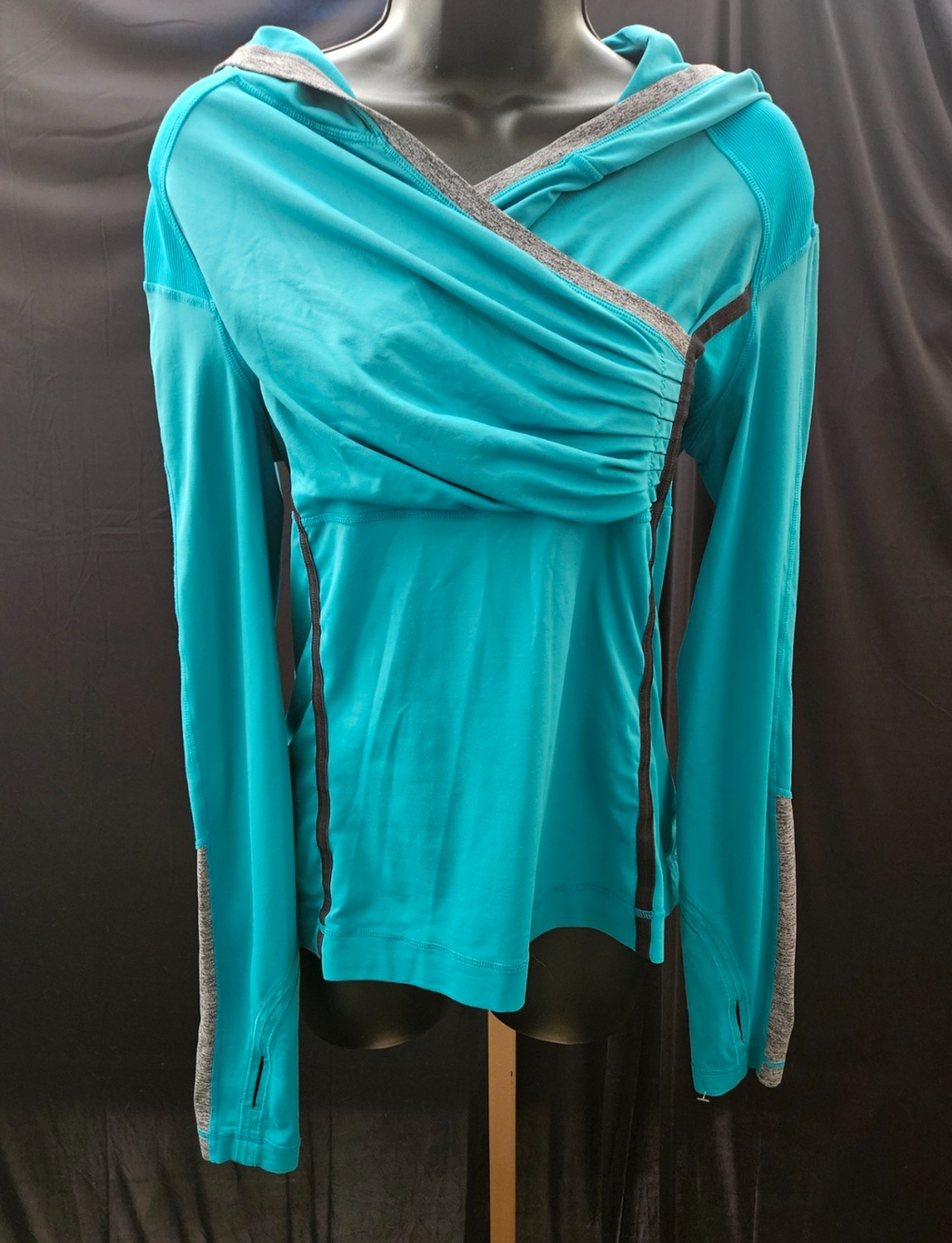 LULULEMON Hoodie Run For Your Life Pullover Oasis Deep Teal Active Women's 8