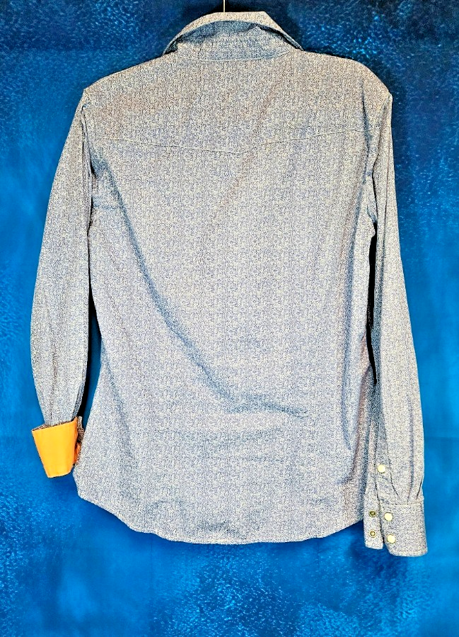 RESISTOL SHERI CERVI WESTERN SNAP UP SHIRT WOMEN'S XL  BLUE DENIM COLOR